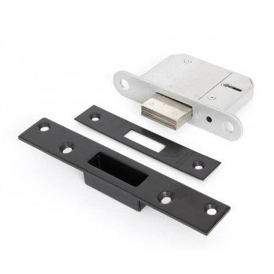 British Standard 5 Lever Deadlock 2.5Inch KA - Black