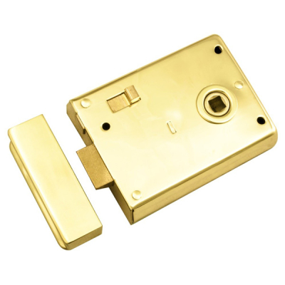Carlisle Rim Latch/Bolt 4Inch x 3Inch - Polished Brass