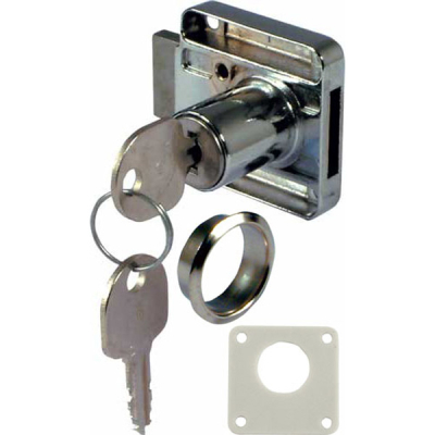18mm Drawer Rim Lock RH - Satin Nickel