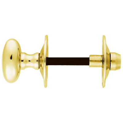 Oval Thumbturn & Release- Polished Brass