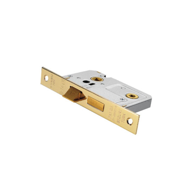 Bathroom Mortice Lock 3Inch - Electro Brass