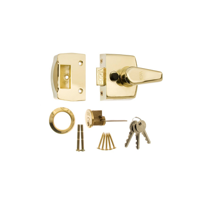 ERA Night Latch 40mm Backset - Polished Brass