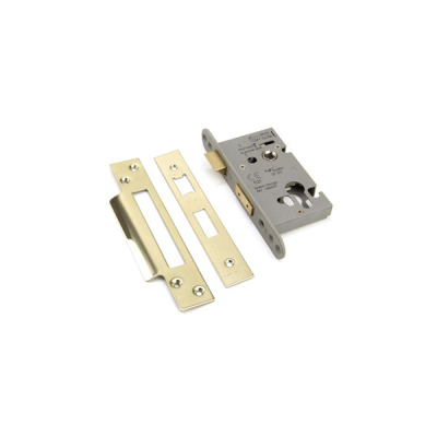 Euro Profile Sashlock 2½Inch - PVD Brass