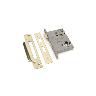 Euro Profile Sashlock 3Inch - PVD Brass