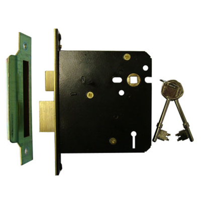 5 Lever Sashlock 4Inch - Polished Brass