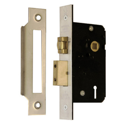 Imperial 5 Lever 5L Mortice Roller Sashlock 2.5Inch - Satin Stainless Steel