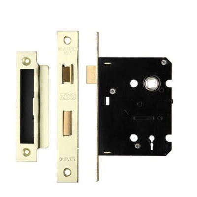 3 Lever Sashlock 3Inch - PVD Brass