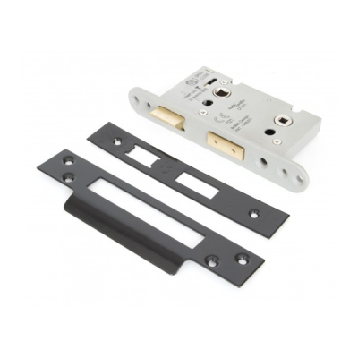 Heavy Duty Bathroom Mortice Lock 2½Inch - Black