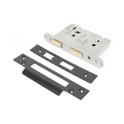 Heavy Duty Bathroom Mortice Lock 3Inch - Black