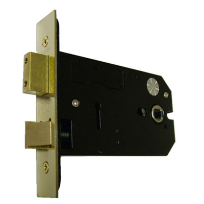 5Inch Horizontal Lock 3 Lever - PVD Brass