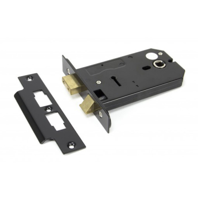 5Inch Horizontal Lock 3 Lever - Black
