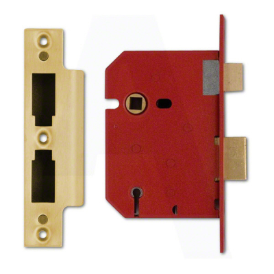 Union 2201 5 Lever Sashlock - Polished Brass