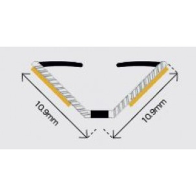 V-Flap Elite Smoke Seal 2.1m (Pack 10) - Black