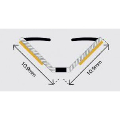 V-Flap Elite Smoke Seal 2.1m (Pack 10) - White