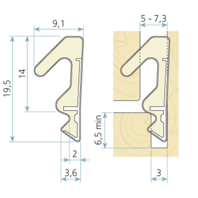 Exitex - Aquatex S20 Weatherseal 125m Roll - White