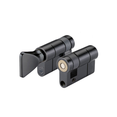 30/10 Single Euro Cylinder with Thumbturn - Black