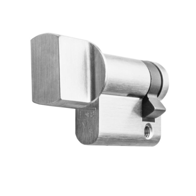 Carlisle 35/10 Single Euro Cylinder with Thumbturn - Satin Chrome