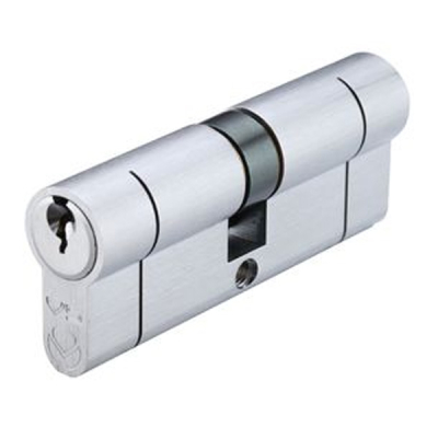 30/40 Double Euro Cylinder KD - Satin Chrome