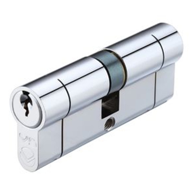 30/40 Double Euro Cylinder KA - Polished Chrome