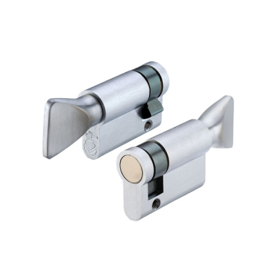 30/10 Single Euro Cylinder with Thumbturn - Satin Chrome
