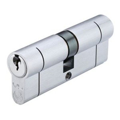 35/45 Double Euro Cylinder KA - Satin Chrome