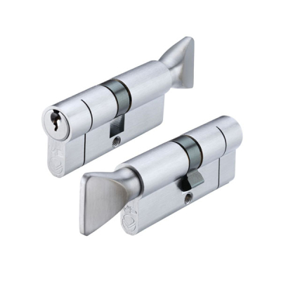 35/45 Euro Cylinder / Thumbturn KD - Satin Chrome