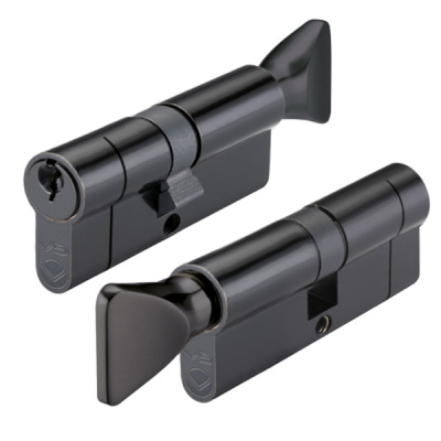 Carlisle 35/45 Euro Cylinder / Thumbturn KA - Black