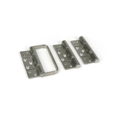 Centor E3 Half Offset Hinge Set with Handle (Outward Opening) - Stainless Steel