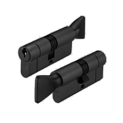 30/30 Euro Cylinder / Thumbturn KA - Black