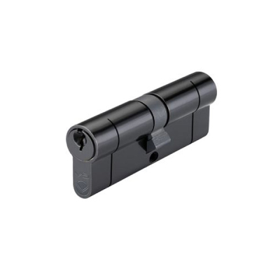 45/45 Double Euro Cylinder KD - Black