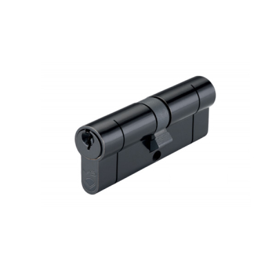 45/45 Double Euro Cylinder KA - Black