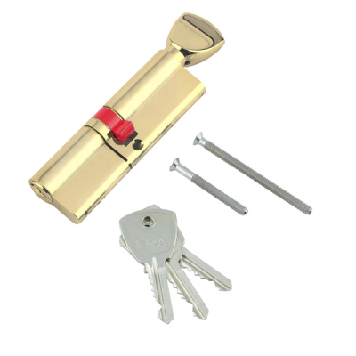 ERA 55T/45 3* Euro Cylinder / Thumbturn KD - Satin Brass