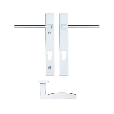 Pavo Narrow Lever Espag. Handle Set - Polished Chrome