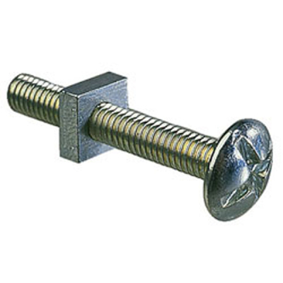 Roofing Bolt with Nut - M6 x 40mm (8)