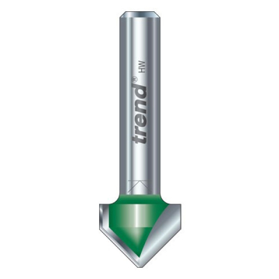 C044X1/4TC - Chamfer V groove cutter angle 45 degrees