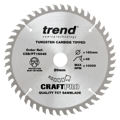 Trend CSB/PT16048 High Pressure Laminate Saw Blade - 160mm x 48T x 20mm Bore