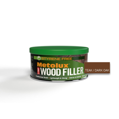 Metolux 2 Part Styrene Free Wood Filler 275ml - Teak (Dark Oak)