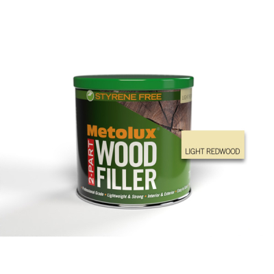 Metolux 2 Part Styrene Free Wood Filler 770ml - Redwood