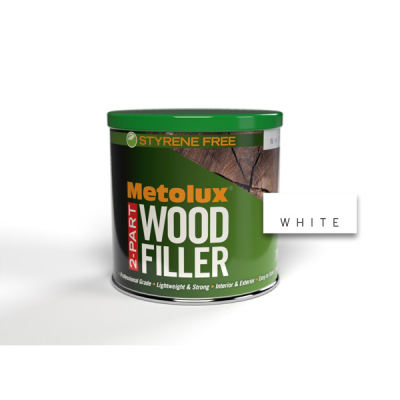 Metolux 2 Part Styrene Free Wood Filler 770ml - White