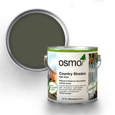 Osmo Country Shades Mississippi Green (W118) 750ml