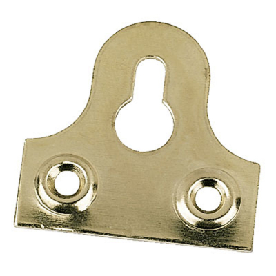 Slotted Mirror Plate 50mm - Electro Brass