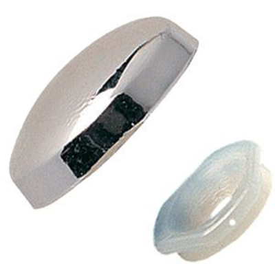 Screw Caps 6-8g (100) - Polished Chrome