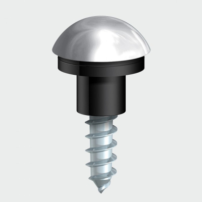 8 x 1½Inch (4 x 40mm) Mirror Screws (Pack 8) - Polished Chrome