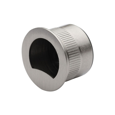 30mm x 22mm Round Flush Pull Handle - Satin Nickel