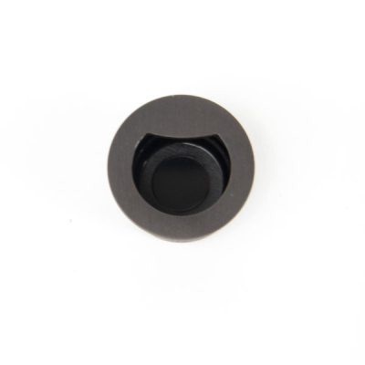 30mm x 22mm Round Flush Pull Handle - Matt Bronze