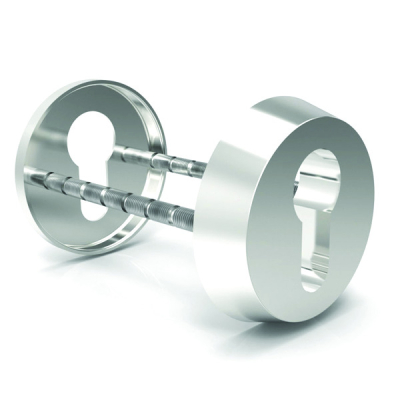 Security Euro Profile Escutcheon (Bolt Fix) 53 x 12mm - Satin SS (Grade 316)