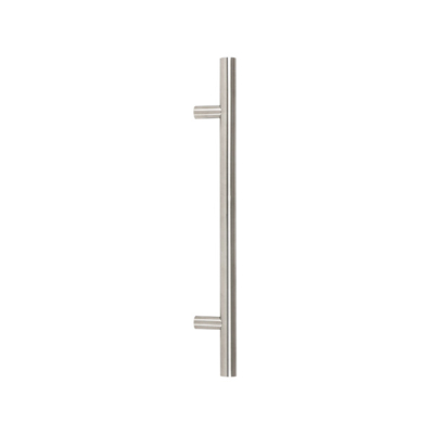 0.6m T Bar Pull Handle Bolt Fix 32mm Ø - Satin SS (316)