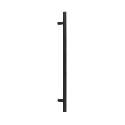 0.9m T Bar Pull Handle Bolt Fix 32mm Ø - Matt Black SS (316)