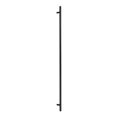 1.8m T Bar Pull Handle B2B Fix 32mm Ø - Matt Black SS (316)