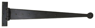 Black Penny End T Hinge (pair)